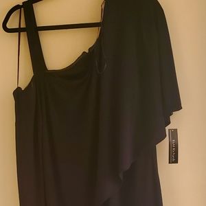 Fun One Shoulder Jumpsuit. Navy